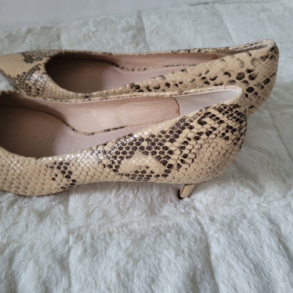 LOUISE ET CIE JORDYNA PUMPS HEELS ANIMAL PRINTS SHOES SIZE 10 beige brown color - Picture 9 of 12